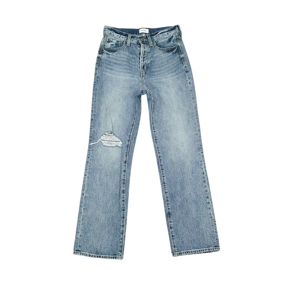 Pistola Cassie Straight Leg Button Fly Jeans Size 27